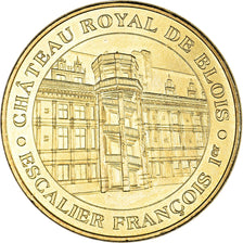 Francia, zeton, Jetón turístico, Blois - Chateau Royal -Escalier, Arts &
