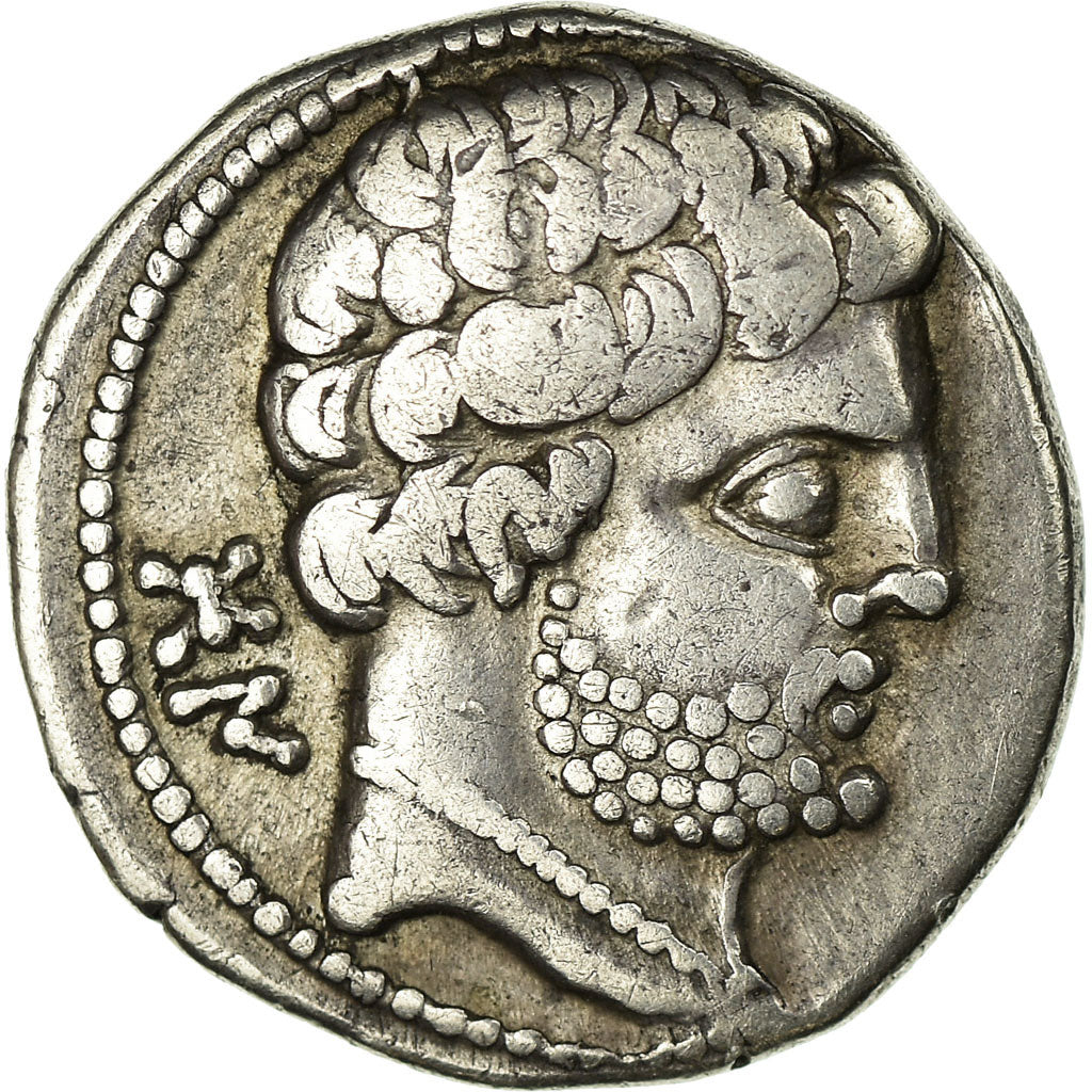 Moneta, Spain, Bolskan, Denarius, BB+, Argento