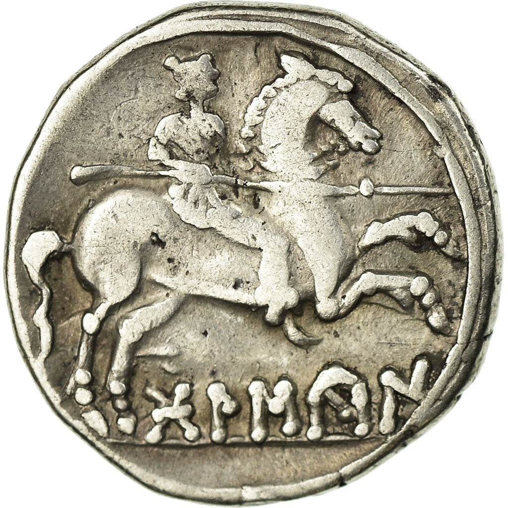 Moneta, Spain, Bolskan, Denarius, BB+, Argento
