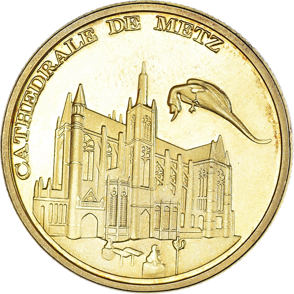 Francia, zeton, Metz - Cathédrale, EBC, Aluminio y cuproníquel