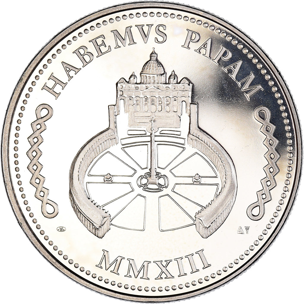Vaticano, medaglia, Le Pape François, Religions & beliefs, FDC, Rame-nichel