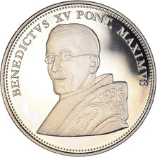 Vaticano, medalla, Le Pape Benoit XV, SC+, Cobre - níquel
