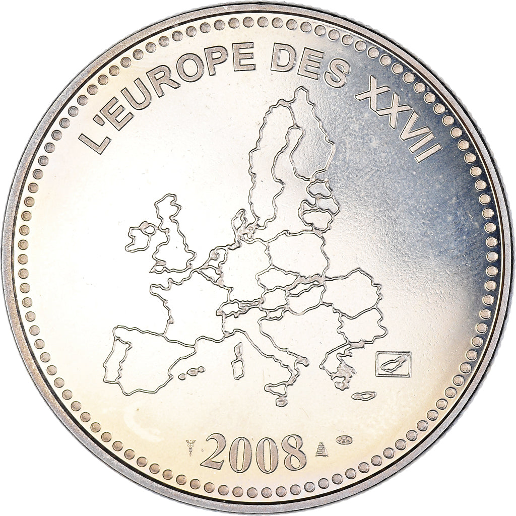 Francja, medal, L'Europe des XXVII, Veme République, Politics, 2008, MS(63)