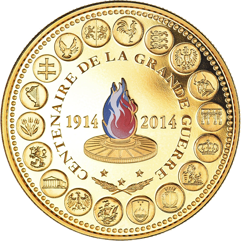 Frankreich, Medaille, L'Europe des XXVIII, Centenaire de la Grande Guerre