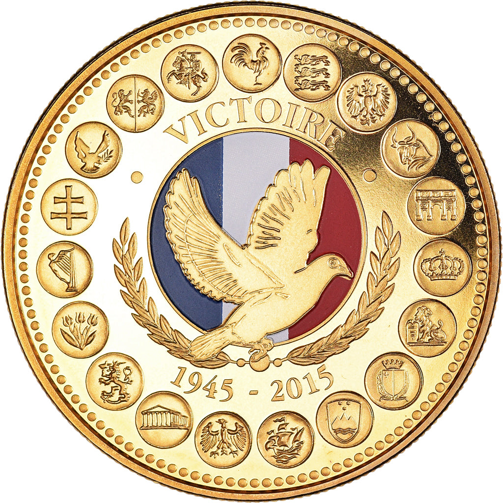 France, Medal, L'Europe des XXVIII, La Victoire de 1945, Politics, 2015