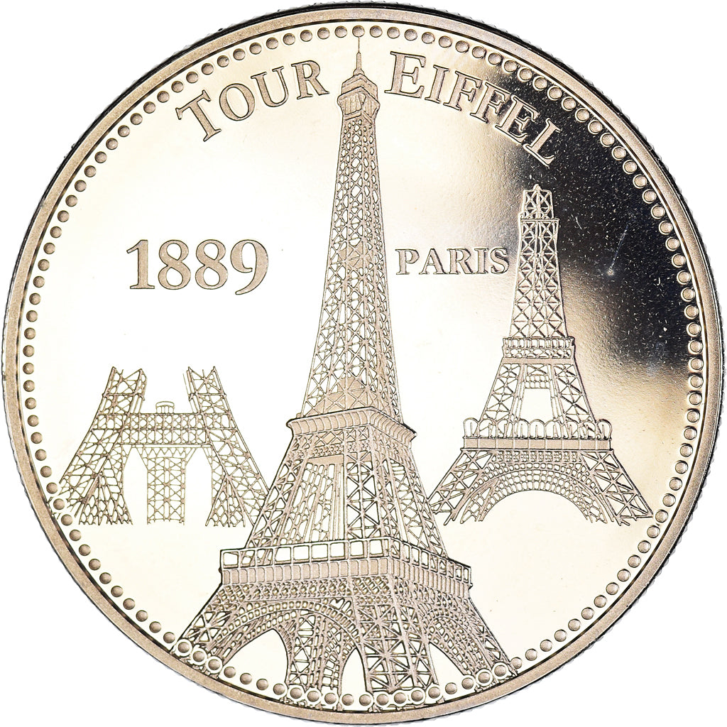 France, Medal, Paris - La Tour Eiffel, Arts & Culture, MS(64), Copper-nickel