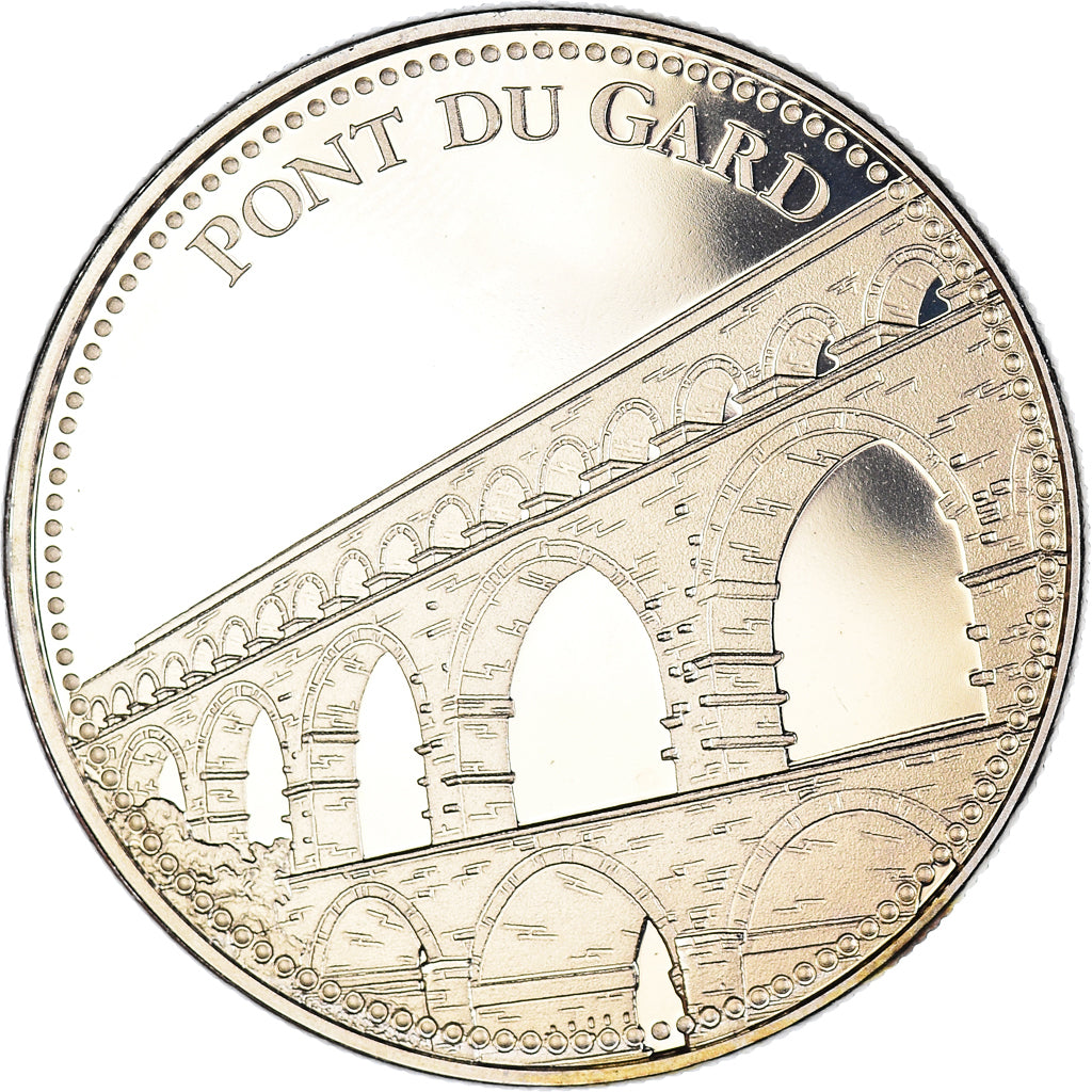 Frankreich, Medaille, Pont du Gard, Nîmes, Patrimoine, Proof, STGL