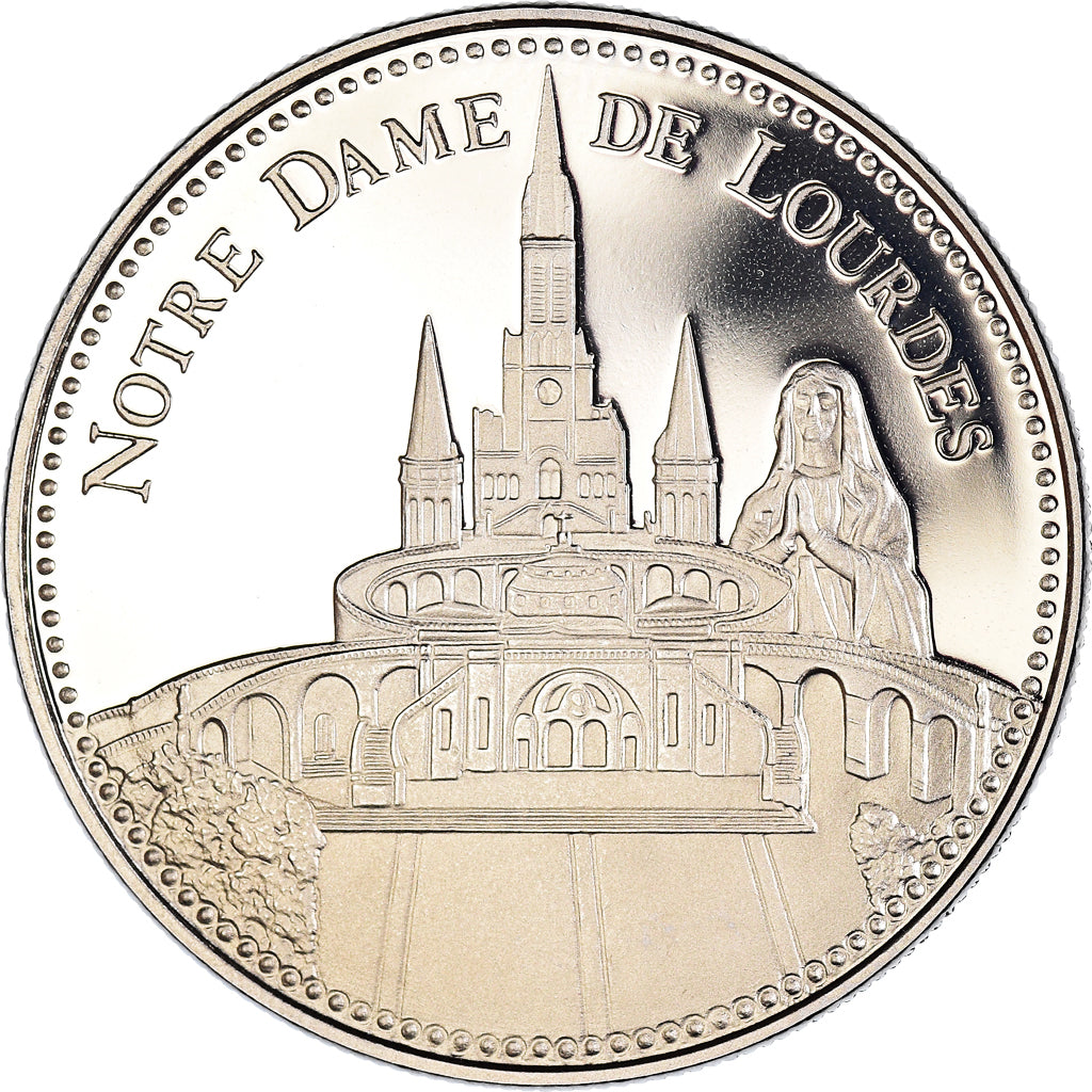 Frankrijk, Medaille, Notre Dame de Lourdes, Arts & Culture, FDC, Cupro-nikkel