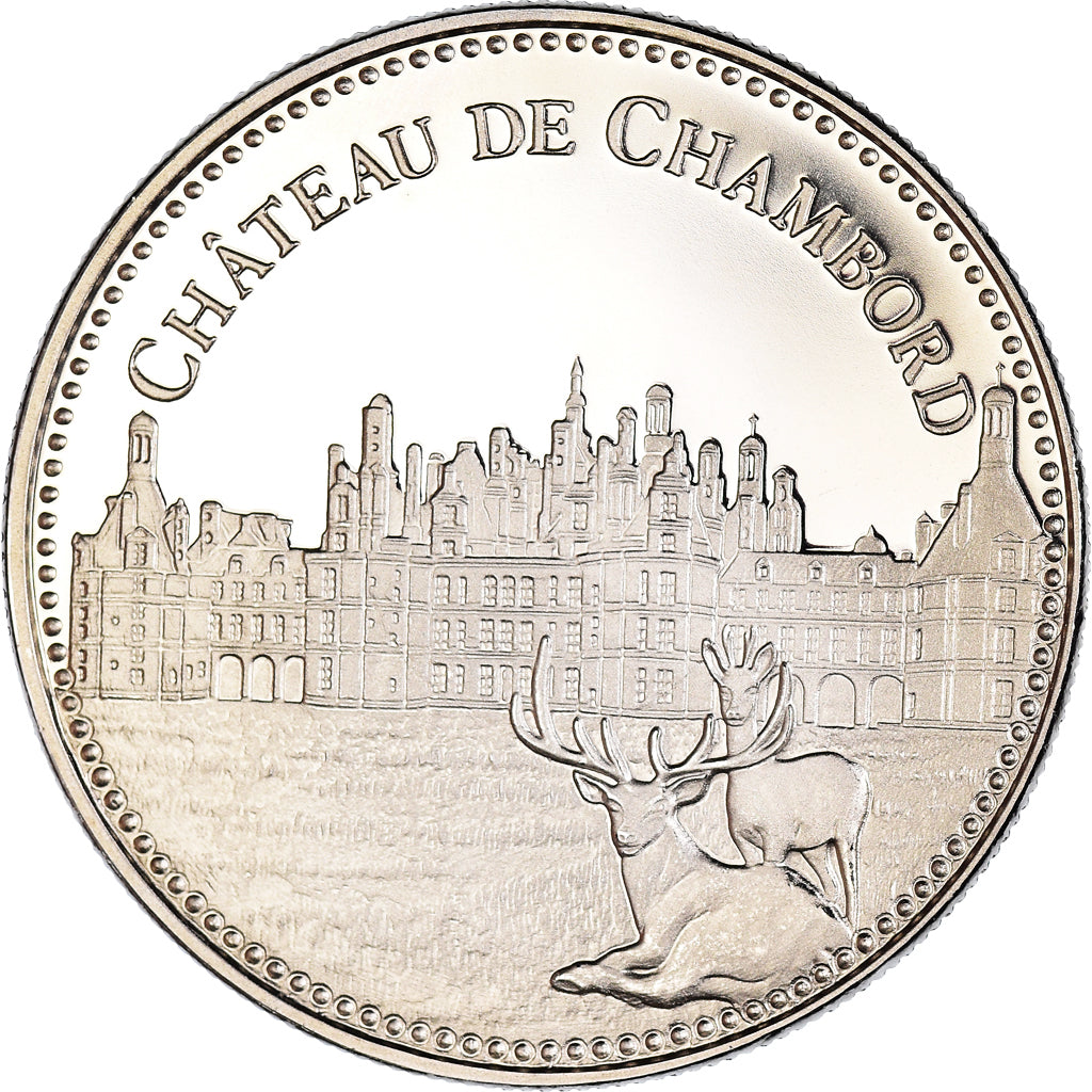 Frankreich, Medaille, Château de Chambord, Arts & Culture, UNZ+, Kupfer-Nickel