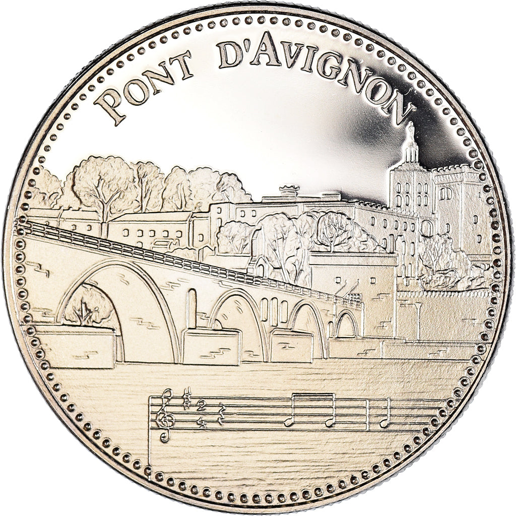 France, Medal, Avignon - Le Pont d'Avignon, MS(65-70), Copper-nickel