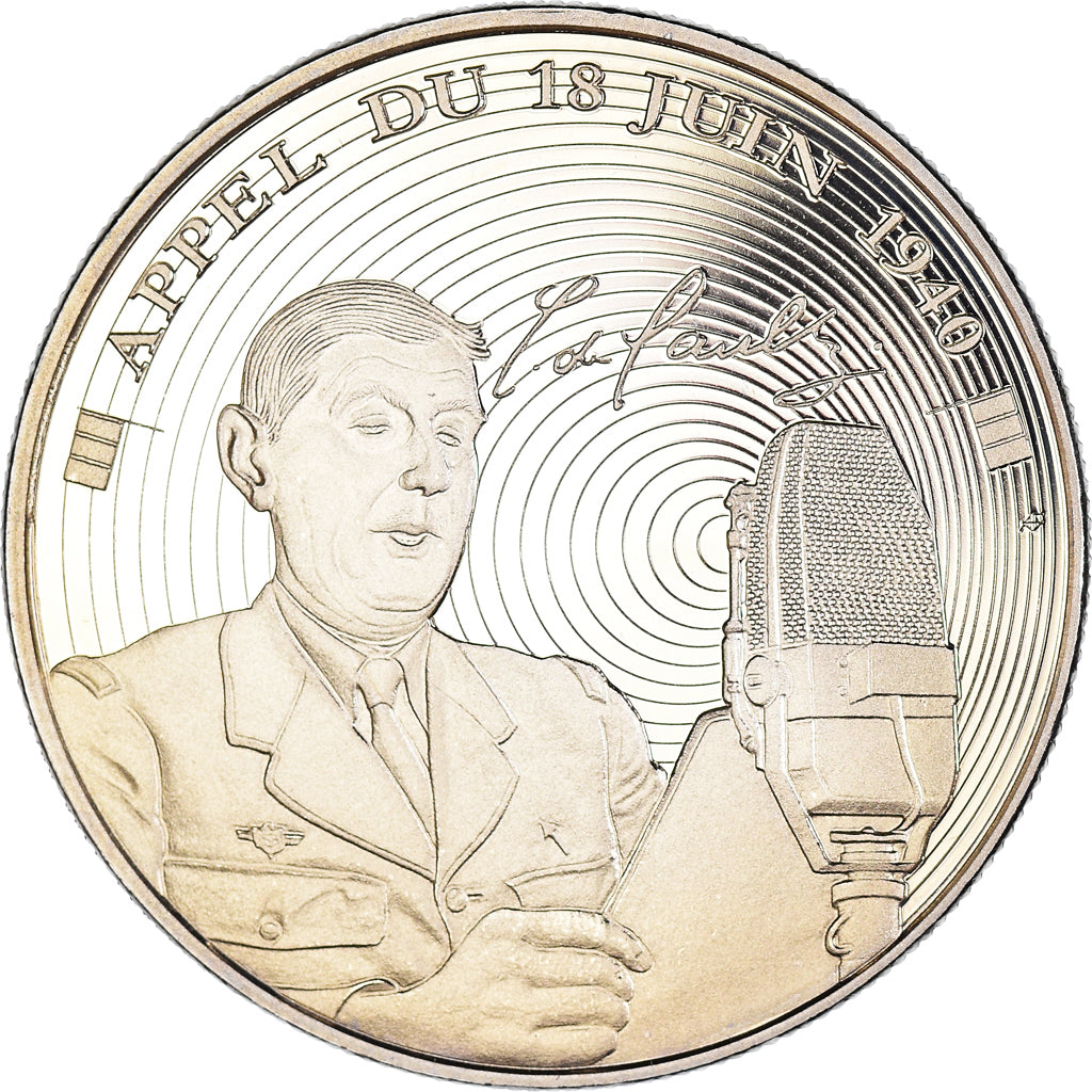 France, Medal, 1939-1945, L'Appel du 18 Juin, De Gaulle, WAR, MS(64)