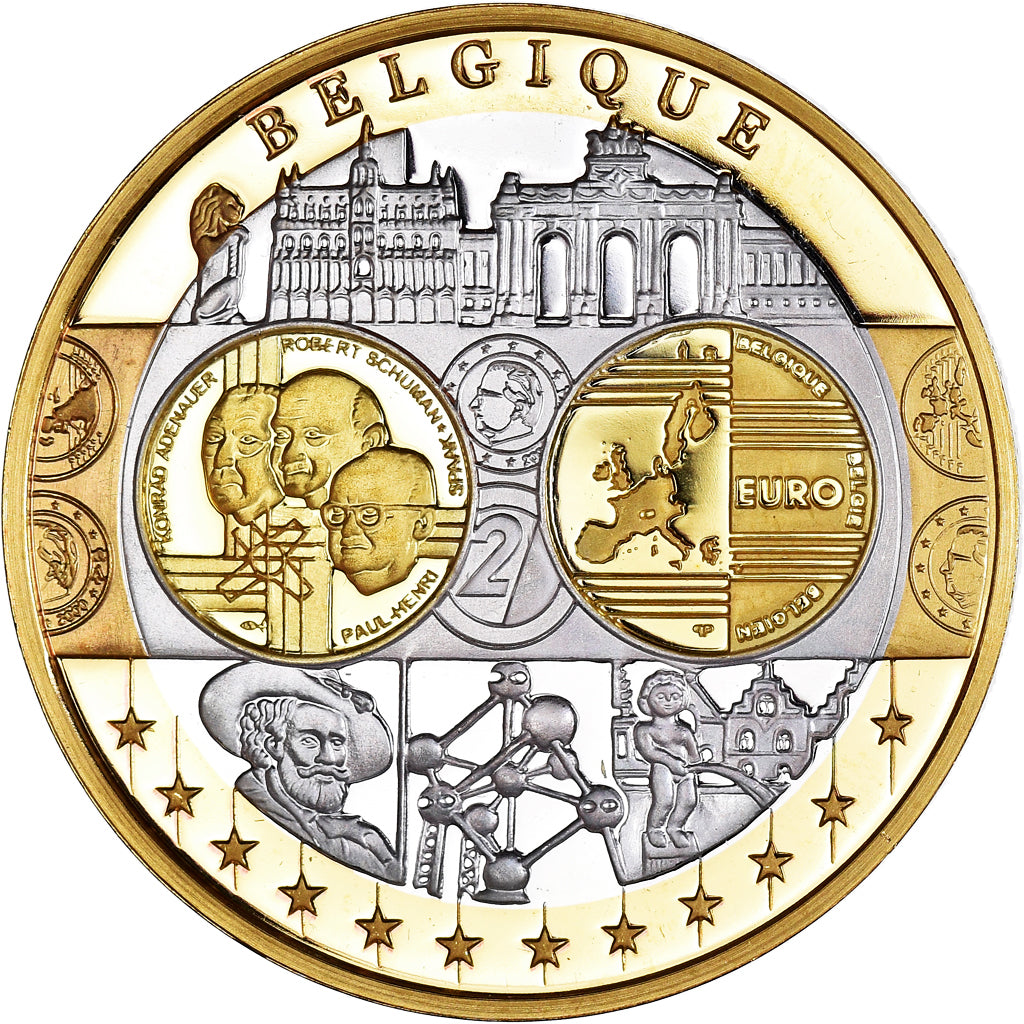 Belgium, Medal, Euro, Europa, MS(63), Silver