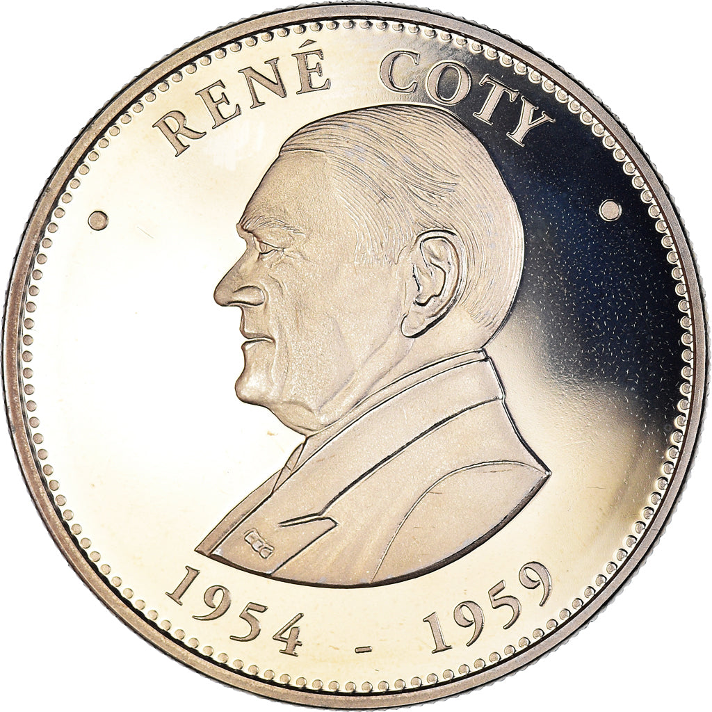 Frankreich, Medaille, René Coty, Président de la République, Politics, STGL