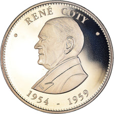 Frankreich, Medaille, René Coty, Président de la République, Politics, STGL
