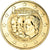 Luxemburgo, 2 Euro, Grand-Duché, 2011, gold-plated coin, EBC, Bimetálico