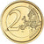 Italy, 2 Euro, italian unification 150 th anniversary, 2011, Rome, gold-plated