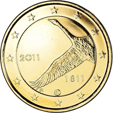 Finlandia, 2 Euro, Banque, 2011, Vantaa, gold-plated coin, SPL-, Bi-metallico