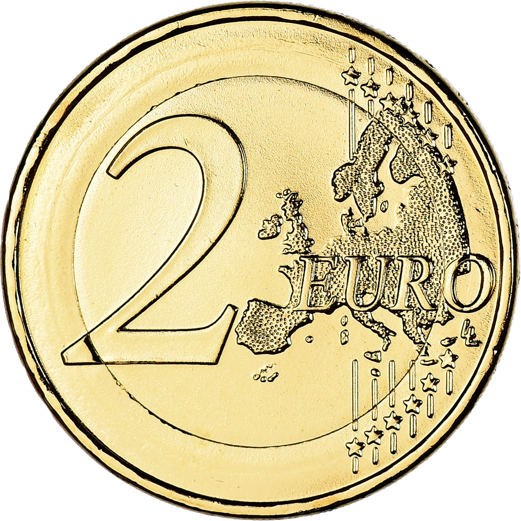 ALEMANIA - REPÚBLICA FEDERAL, 2 Euro, BAYERN, 2012, Hambourg, gold-plated coin