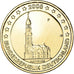 GERMANY - FEDERAL REPUBLIC, 2 Euro, Hambourg, 2008, Stuttgart, gold-plated coin