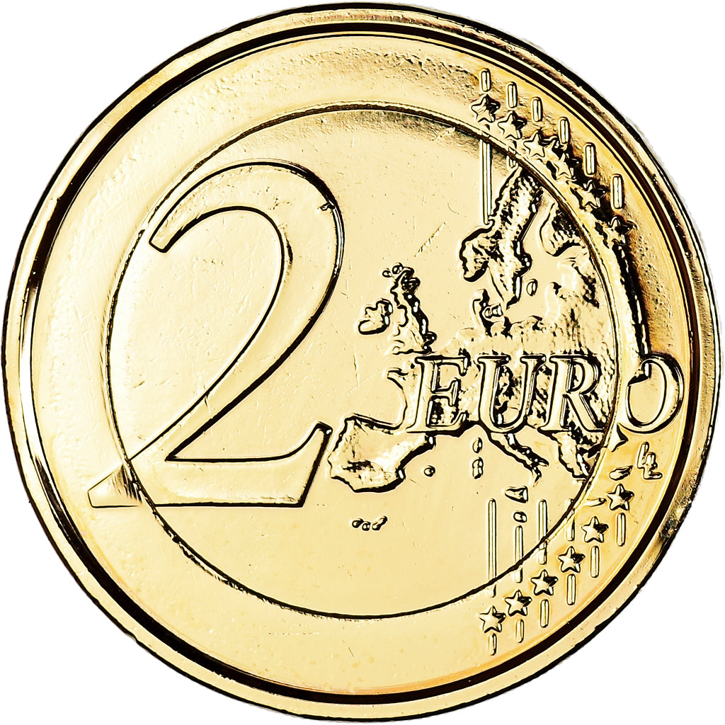 Belgium, 2 Euro, Traité de Rome 50 ans, 2007, Brussels, gold-plated coin