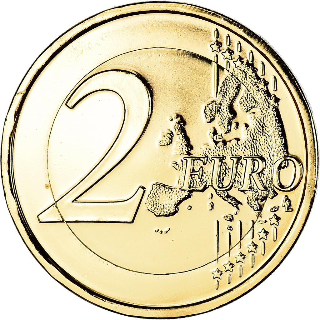 Portugal, 2 Euro, Human Rights, 2008, Lisbon, gold-plated coin, MS(60-62)