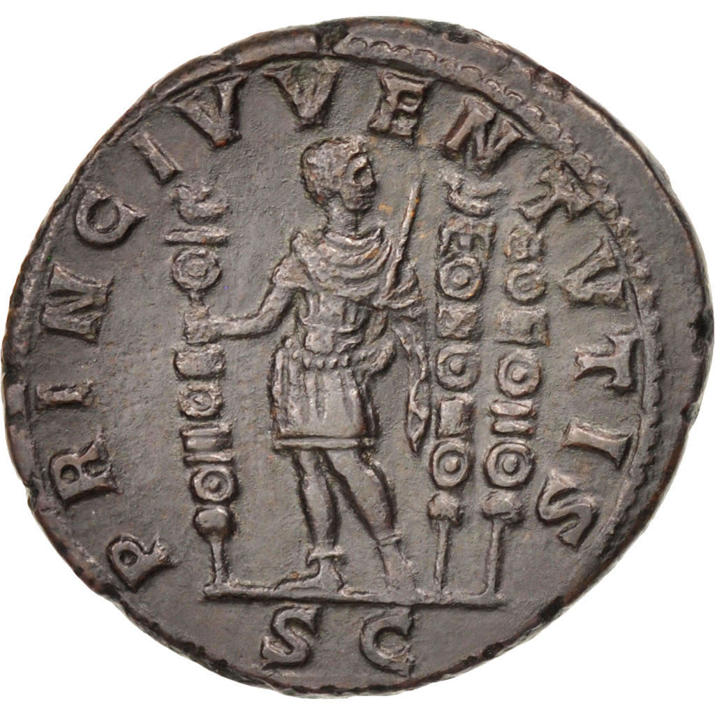Diadumenian, As, Rome, AU(55-58), Bronze, RIC #212, 8.03
