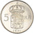 Moneda, Suecia, Gustaf VI, 5 Kronor, 1971, EBC+, Plata, KM:829