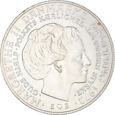 Coin, Denmark, Margrethe II, 10 Kroner, 1972, Copenhagen, AU(55-58), Silver