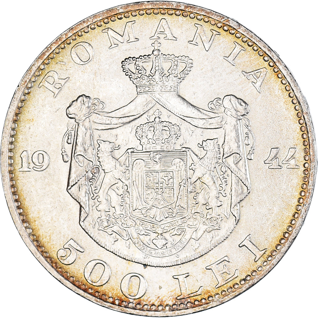 Moneta, Romania, Mihai I, 500 Lei, 1944, SPL-, Argento, KM:65