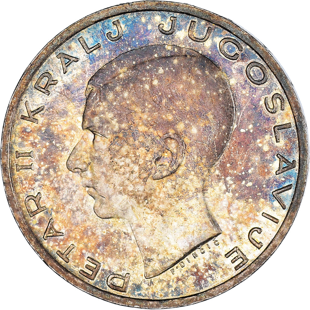 Coin, Yugoslavia, Petar II, 20 Dinara, 1938, EF(40-45), Silver, KM:23