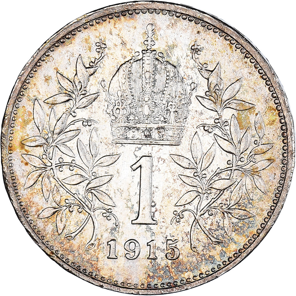 Coin, Austria, Franz Joseph I, Corona, 1915, EF(40-45), Silver, KM:2820