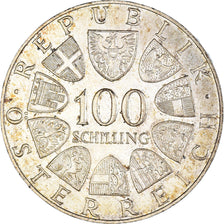 Coin, Austria, Centre International, 100 Schilling, 1979, AU(50-53), Silver