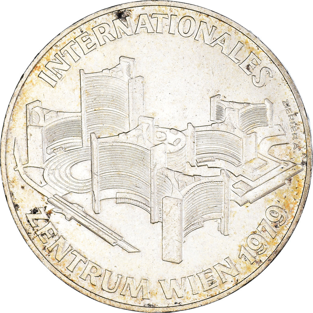 Coin, Austria, Centre International, 100 Schilling, 1979, AU(50-53), Silver