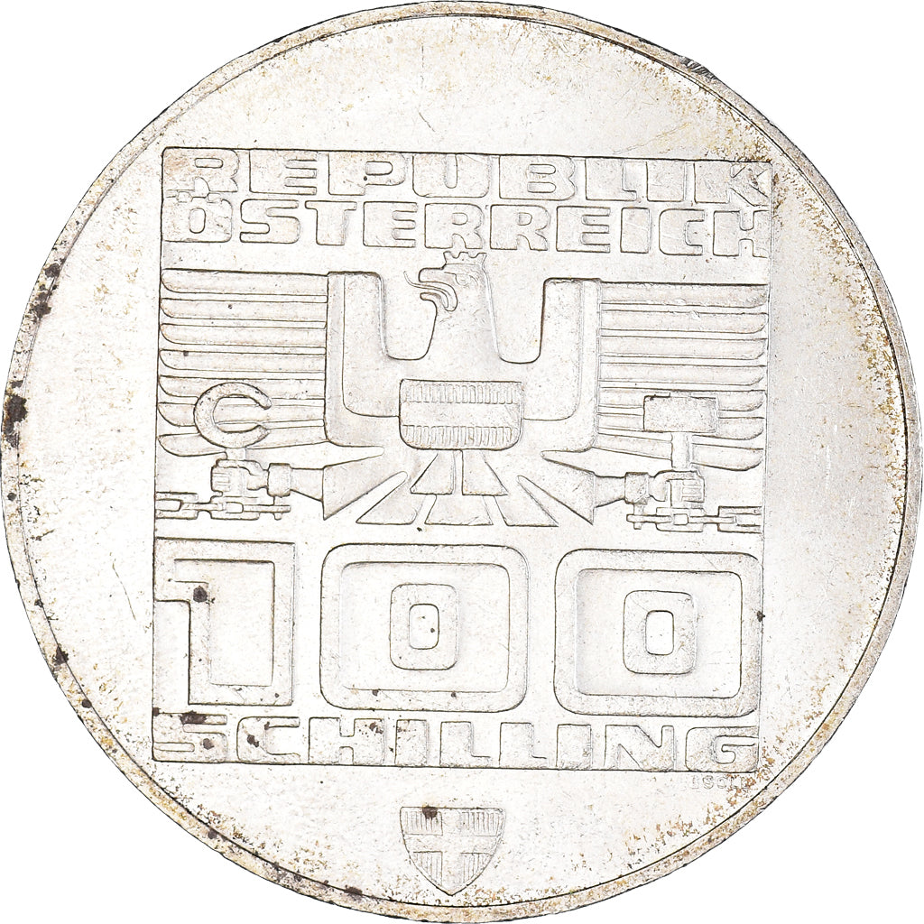 Coin, Austria, 100 Schilling, 1976, Vienna, AU(50-53), Silver, KM:2929