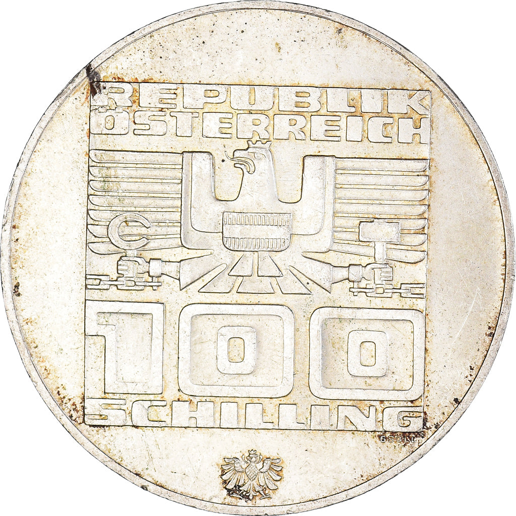 Coin, Austria, 100 Schilling, 1976, Vienna, EF(40-45), Silver, KM:2929