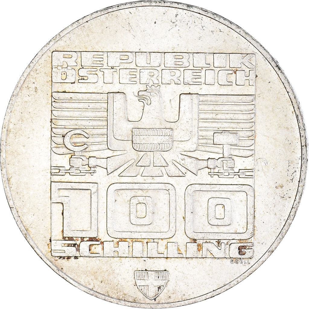 Coin, Austria, 100 Schilling, 1976, Vienna, AU(50-53), Silver, KM:2929