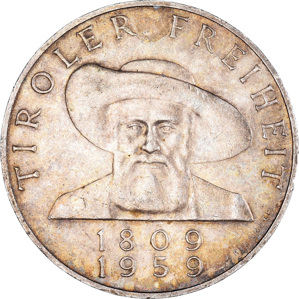 Coin, Austria, 50 Schilling, 1959, AU(50-53), Silver, KM:2888