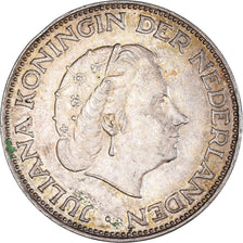 Moneta, Paesi Bassi, Juliana, 2-1/2 Gulden, 1960, BB+, Argento, KM:185