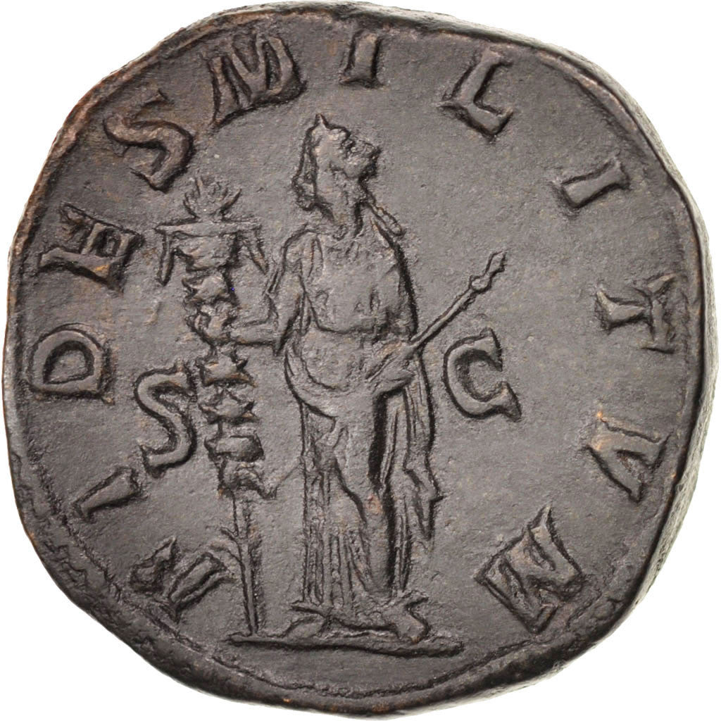 Gordian III, Sestertius, Rome, AU(50-53), Bronze, RIC #254a, 21.58