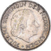 Coin, Netherlands, Juliana, Gulden, 1957, Utrecht, AU(50-53), Silver, KM:184