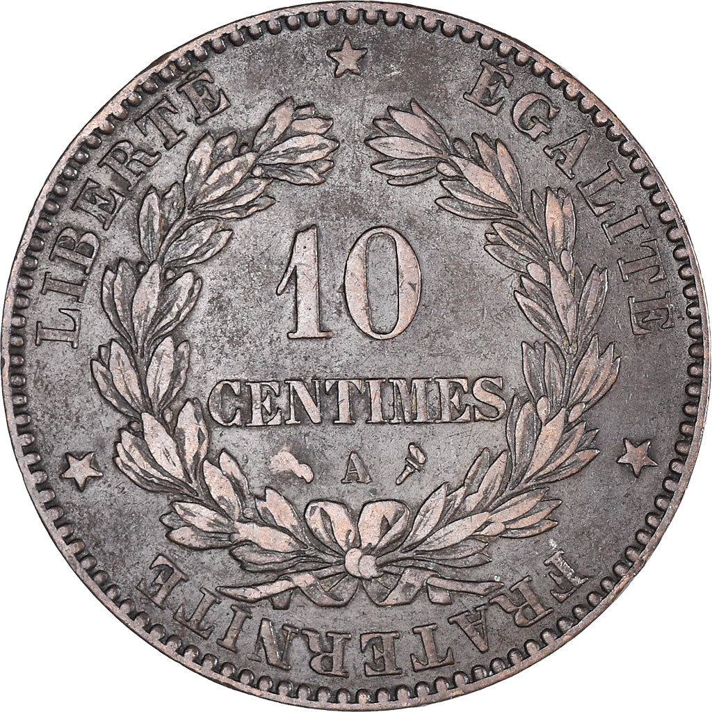 Coin, France, Cérès, 10 Centimes, 1897, Paris, Torche, VF(30-35), Bronze
