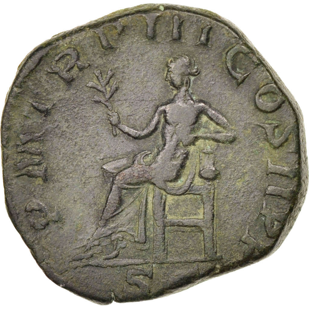 Gordian III, Sestertius, Rome, EF(40-45), Bronze, RIC #301a, 16.82