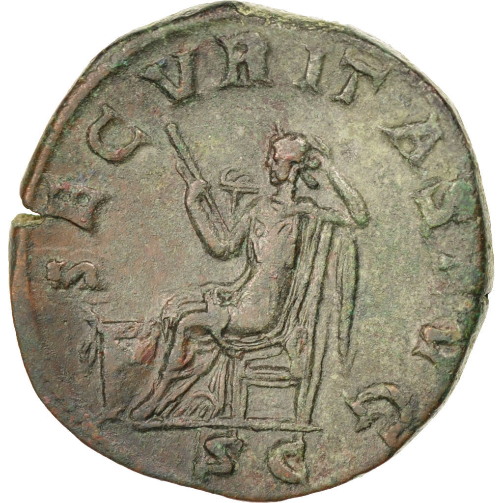 Gordian III, Sestertius, Rome, BB+, Bronzo, RIC:312