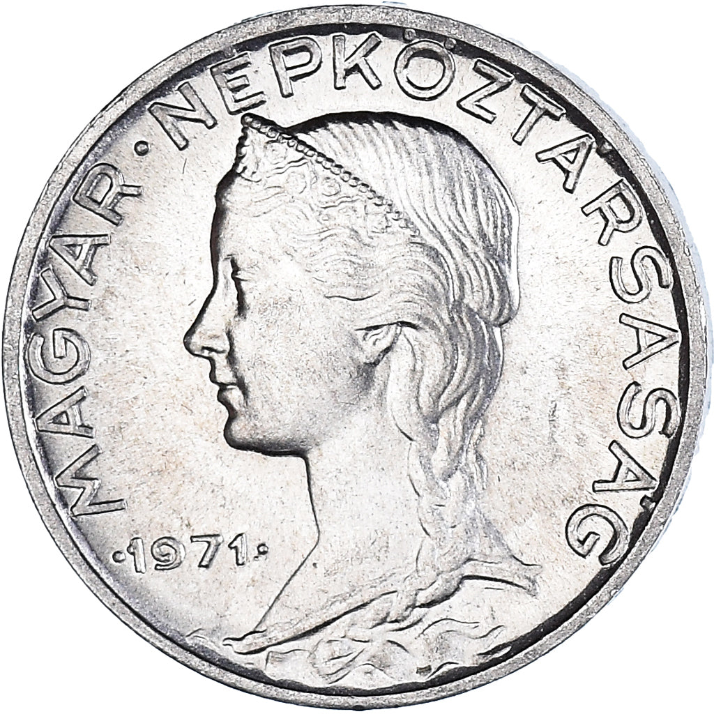 Moneta, Ungheria, 5 Filler, 1971, Budapest, SPL+, Alluminio, KM:549