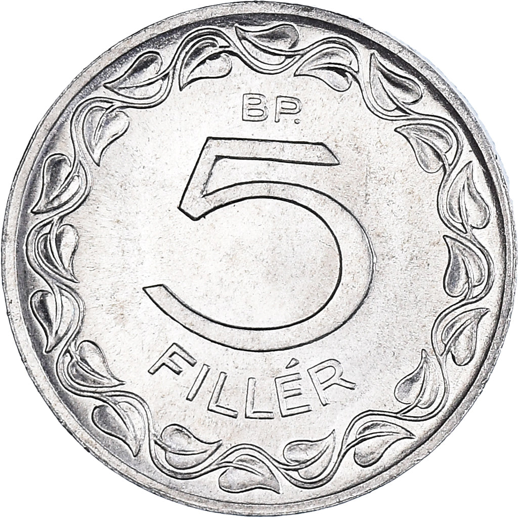 Moneta, Ungheria, 5 Filler, 1971, Budapest, SPL+, Alluminio, KM:549