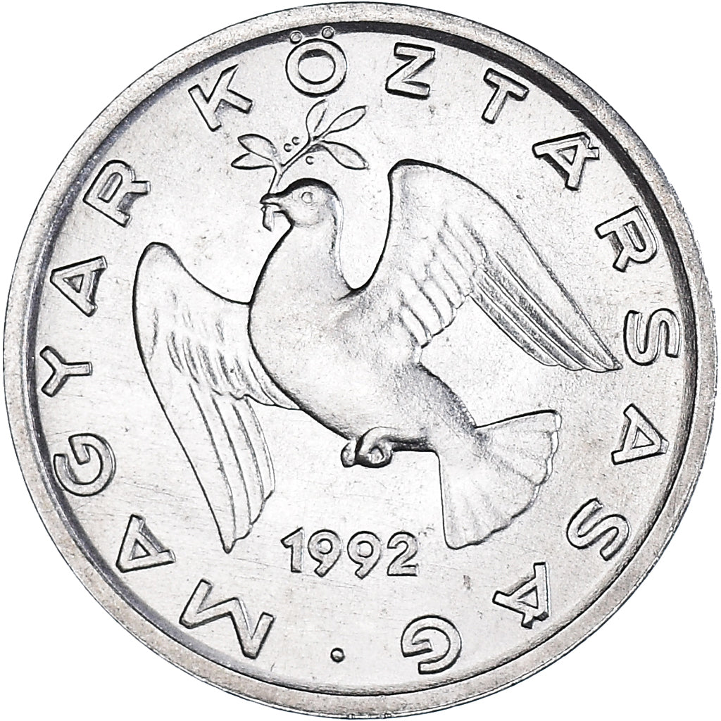Coin, Hungary, 10 Filler, 1992, Budapest, MS(64), Aluminum, KM:675