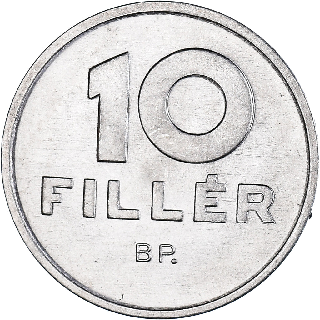 Coin, Hungary, 10 Filler, 1992, Budapest, MS(64), Aluminum, KM:675