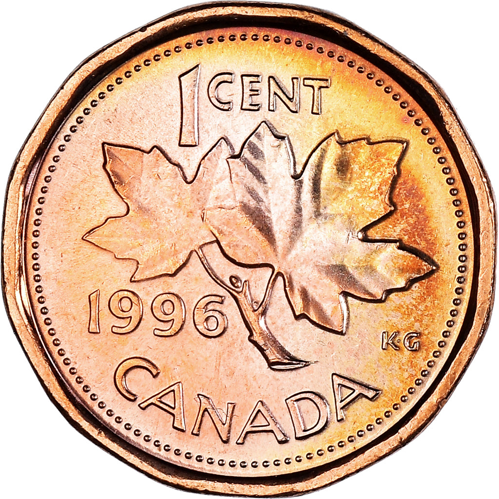 Coin, Canada, Elizabeth II, Cent, 1996, Royal Canadian Mint, Ottawa, MS(60-62)