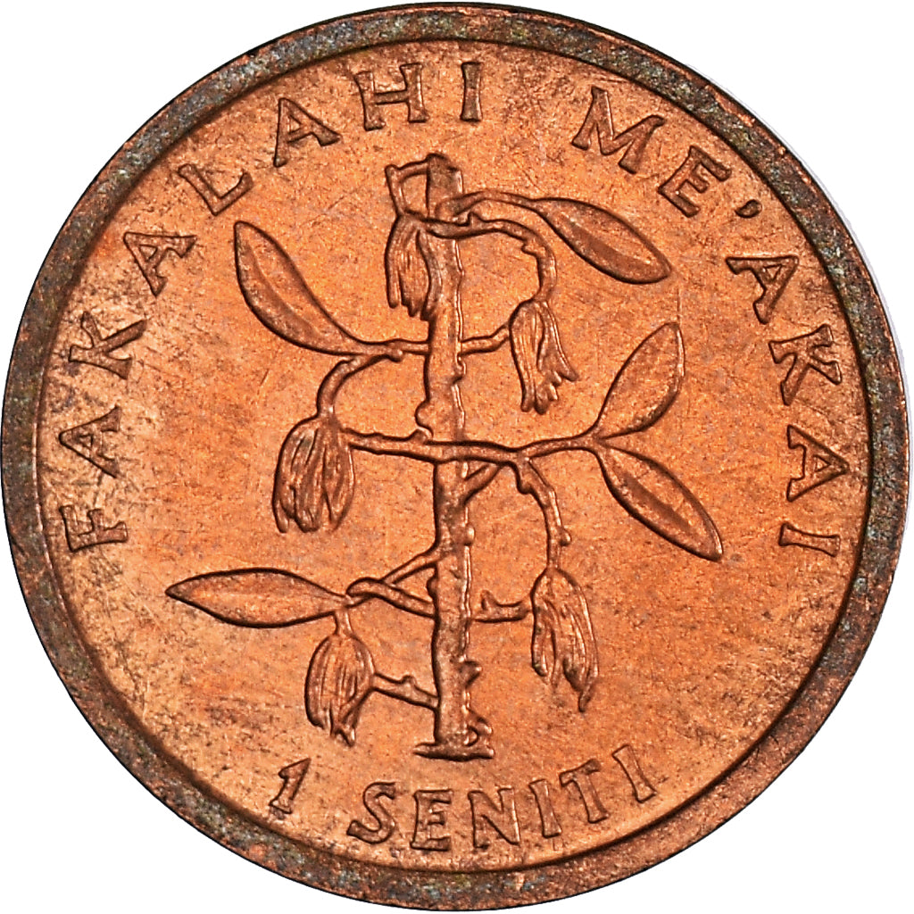 Monnaie, Tonga, King Taufa'ahau Tupou IV, Seniti, 1996, SUP+, Bronze, KM:66