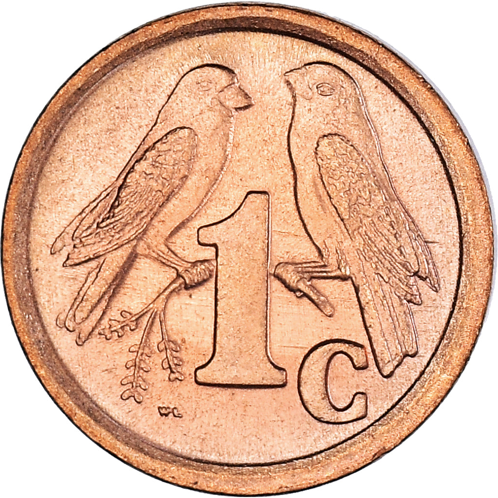 Coin, South Africa, Cent, 1993, MS(60-62), Copper Plated Steel, KM:132